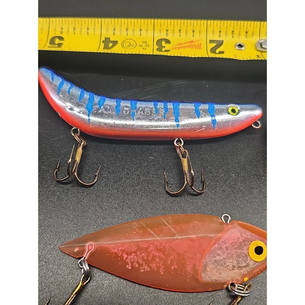Rare Cotton Cordell Super Spot, Tail Chaser Manns, Wee Frog Rebel. Vintage